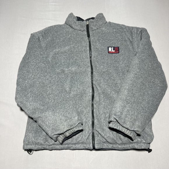 Polo Jeans Co Ralph Lauren Jacket Mens Medium Reversible Down Puffer Winter Coat - Picture 5 of 16